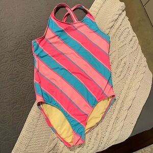 Lands End Girls XL+ One Piece Swimsuit